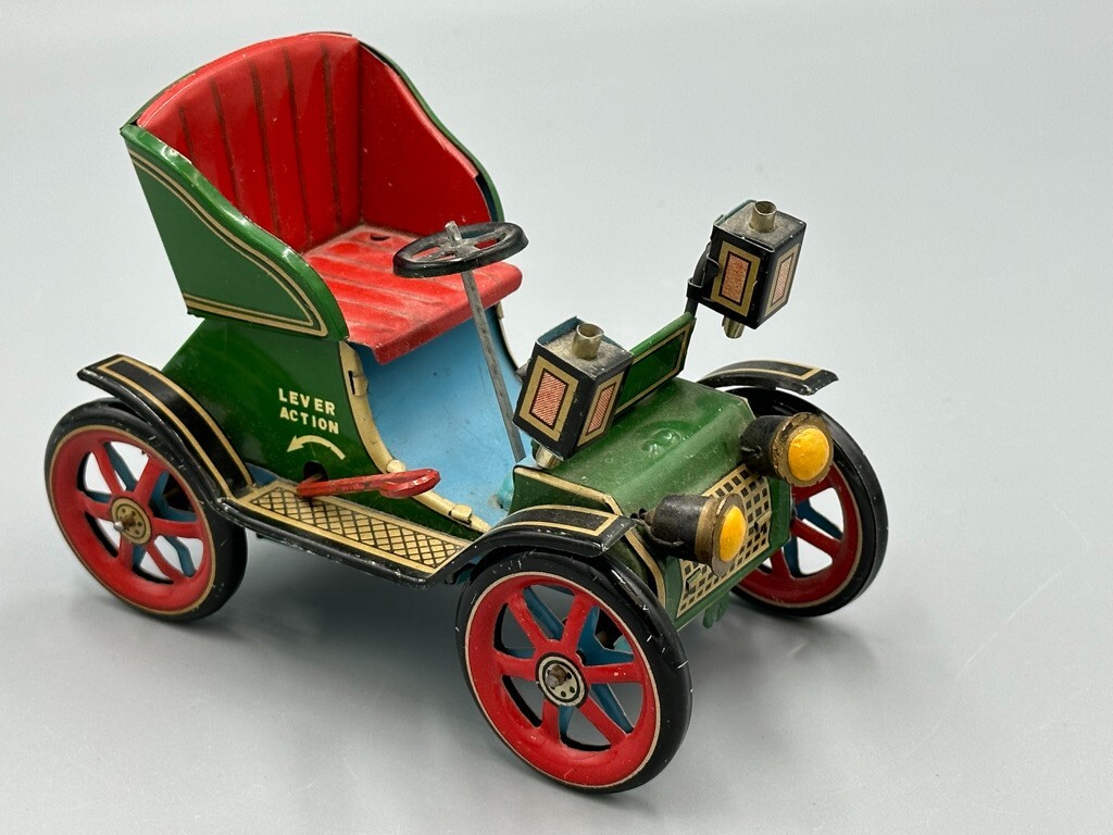 米澤【オペル オリンピア レコルト シルバー大】ブリキtin toy car箱無 米澤【オペル オリンピア レコルト シルバー大】ブリキtin toy car箱無