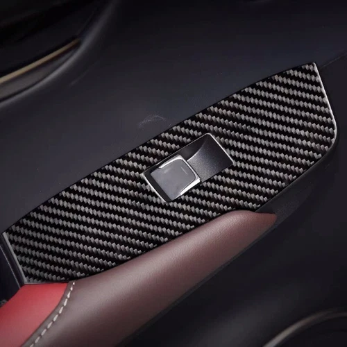For Lexus NX200T 300H 2015-2020 Carbon Fiber Window Lift Panel Switch Cover Trim - Picture 7 of 8