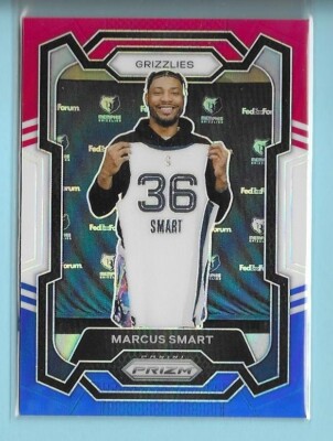 MARCUS SMART 2023-24 Panini PRIZM Red White & Blue Prizm #62 Memphis Grizzlies 