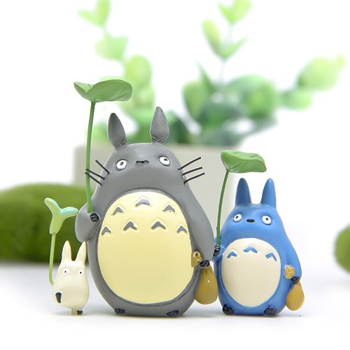 Figura 3 piezas Anime Studio Ghibli Mi vecino Totoro resina modelo - Imagen 4 de 12