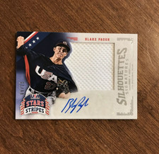 Blake Paugh 2015 USA Baseball Stars Silhouettes Jersey Auto #12 Arizona /25