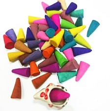100 g Cone Incense Mixed Fragrance Relax Aroma Burner Therapy Natural Flower