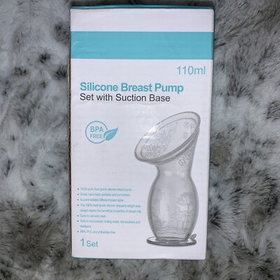 Baby silicone breast pump Nursing Mother 4oz/110ml BPA PVC FREE Microwave Safe