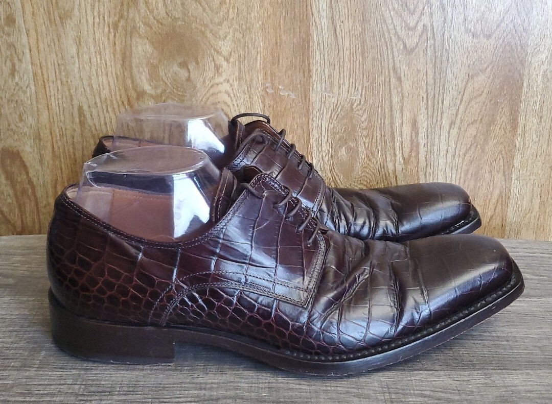 Russell & Bromley London Alligator Print Lace Up Oxford Mens  display picture 3