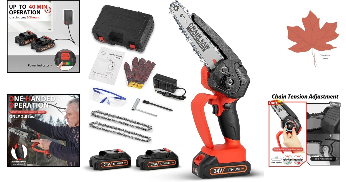 Mini chainsaw 2024 lithium battery