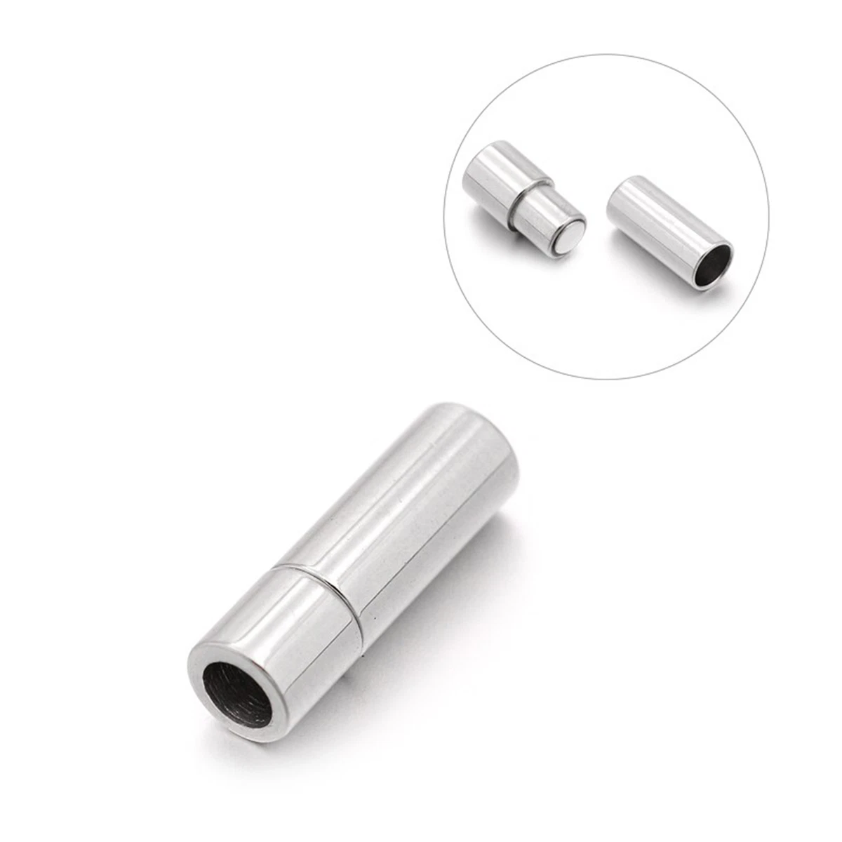 Magnetverschluss, Magnetschließe Edelstahl Mit Eingeschweißter Öse (8.0mm