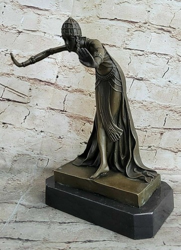 CHIPARUS SPANISH GYPSY DANCER BRONZE SCULPTURE FIGURINE ART DECO NOUVEAU MARBLE - Picture 3 of 7