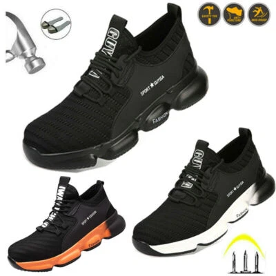 MARKENLOS Arbeitsschuhe Leicht Stahlkappe S3 Sicherheitsschuhe Sport Sneaker Herren Damen