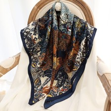 100 Silk Mulberry L90cm large square Scarf Women Shawl Wrap Gifts