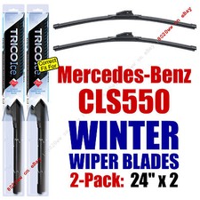 WINTER Wipers 2pk Super-Premium fit 2012-2016 Mercedes-Benz CLS550 - 35240x2