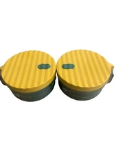 Ramen Noodle Bowl Set Of Two Yellow And Green