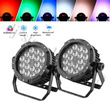 2X 270W Waterproof RGBWA UV LED Par Light DMX Stage DJ Par Can Light Beam US