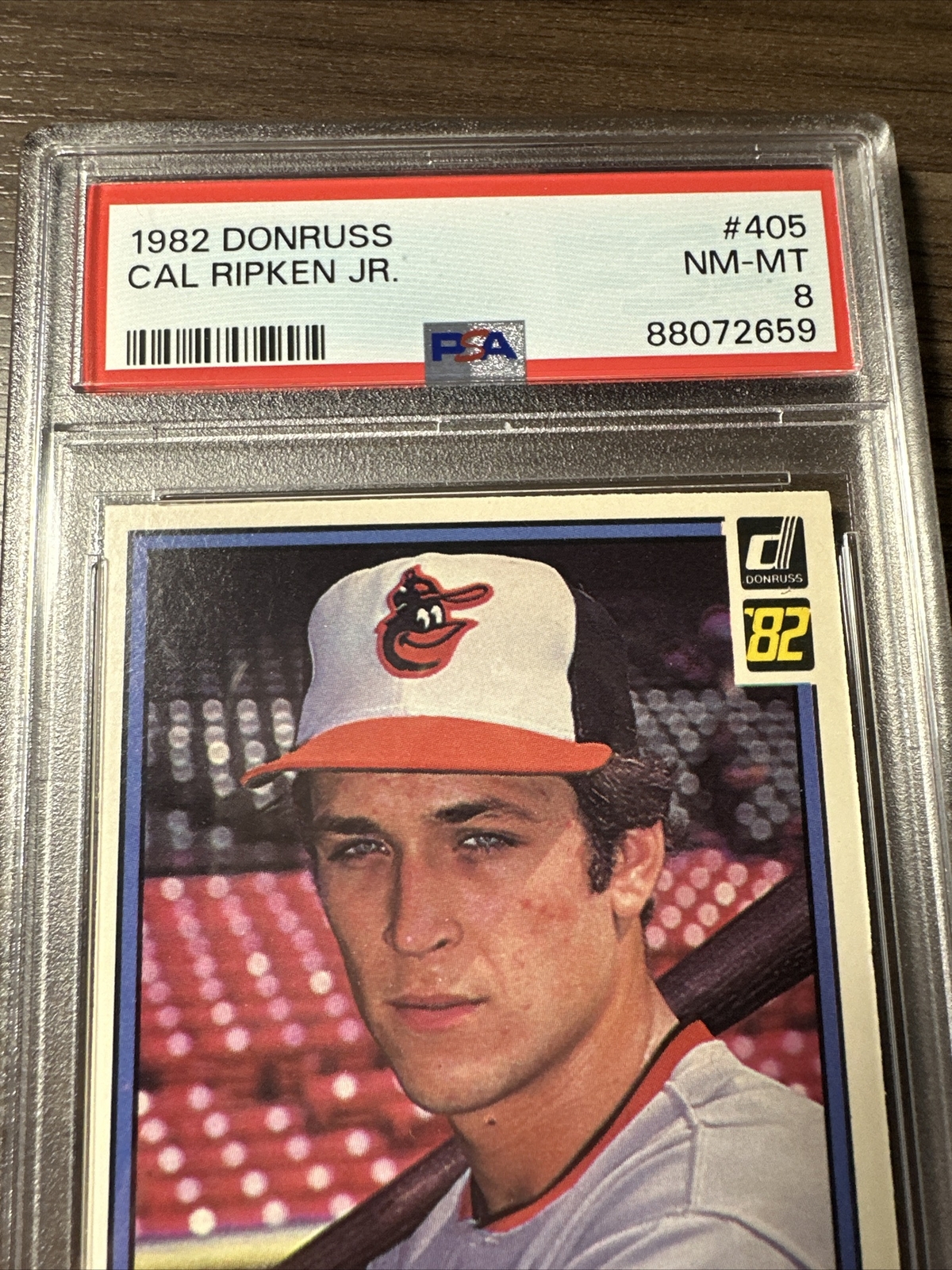 1982 Donruss #405 PSA 8 NM-MT Cal Ripken Orioles view 3