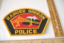 ~RAINIER~OREGON POLICE~FABRIC PATCH~