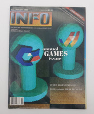 Vintage 1987 INFO Magazine Issue 17 Annual Games Issue Computers, Commodore