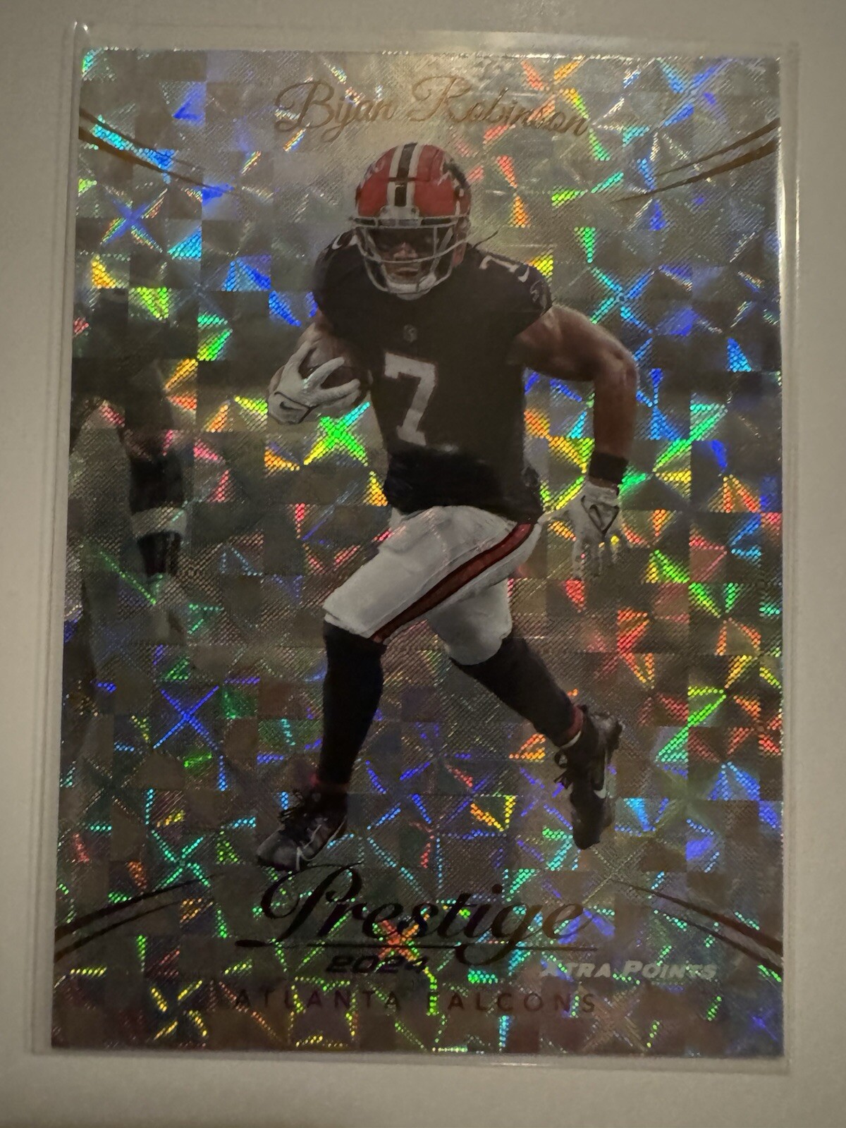 Bijan Robinson 2024 Panini Prestige #11 Xtra Points Hyper Atlanta Falcons