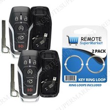 2 Shell Case For 2015 2016 2017 2018 Ford Explorer Keyless Entry Remote Key Fob