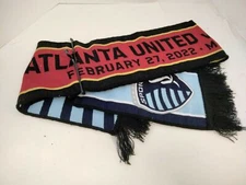 Atlanta United 2022 Season Opener Scarf NWT vs Kansas City FEB 27 2022 soccer