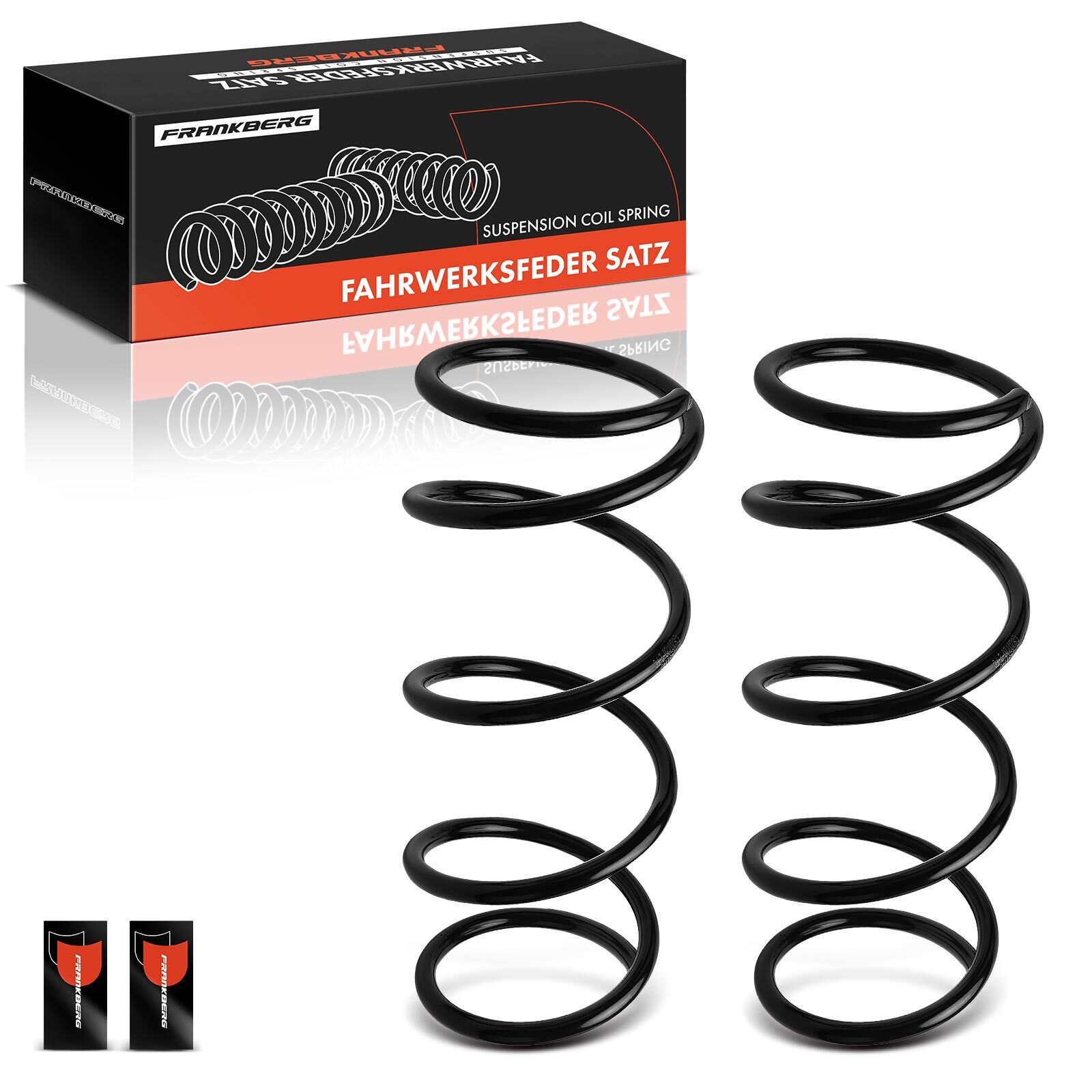 Frankberg 2x Coil Spring Set for Suzuki Ignis II MH 2003-2024 Subaru Justy Front