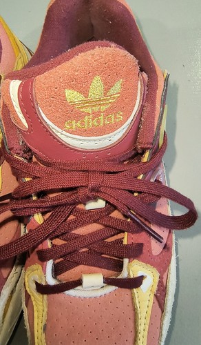 Adidas Womens Astir Trainers / Burgundy Orange Athletic Shoes Sneakers Size 6.5 - Picture 8 of 9