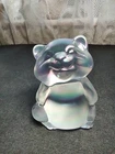 FENTON ART GLASS CO. IRIDESCENT SATIN GLASS RACOON