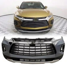 Front Bumper Cover Grille Assembly Kit For 2019-2022 Chevy Blazer Black USA