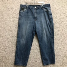 Cinch Jeans 42x30 Mens Blue Denim Green Label Rigid Relaxed Straight Medium Wash