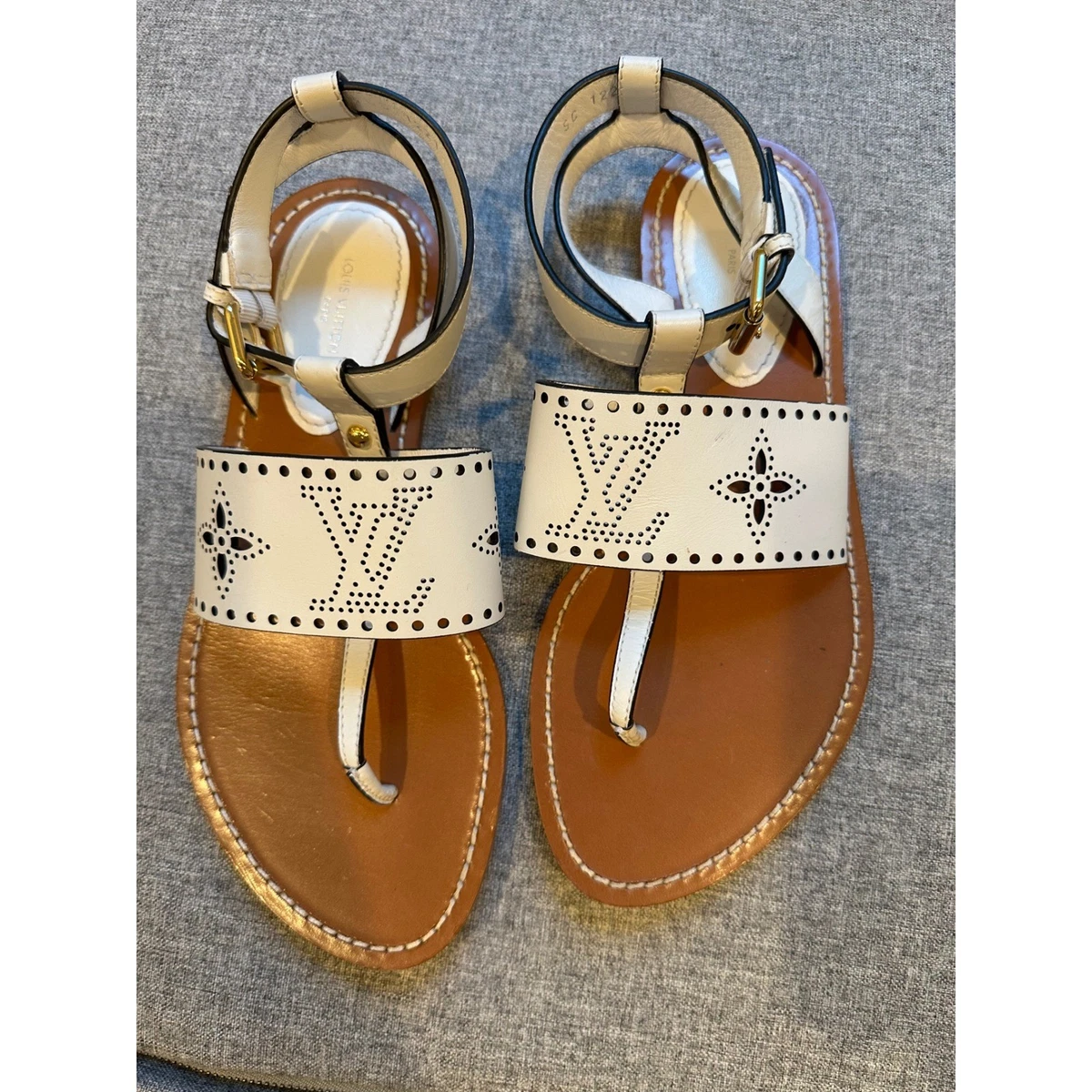 Louis Vuitton Buckle Flat (Under 1 in) Sandals for Women for sale