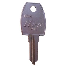 KABA ILCO 1674 Key Blank, 1674,Brass, PK10 12Y998