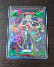 2024 Panini Prizm - Fireworks Michael Penix Jr. #16 Green Ice Prizm (RC)