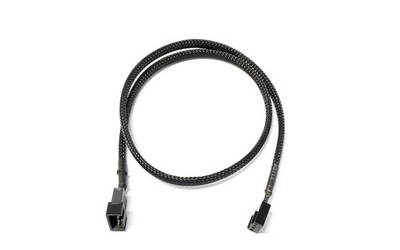 Watercool 4-Pin PWM Verlängerung, schwarz - 60cm