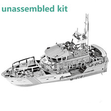 1:100 3D Metal Kits Lifeboat Model Unassembled Kit DIY Ship Model Decoration