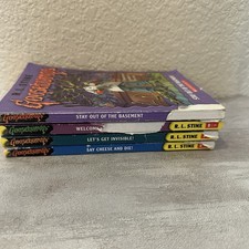 Lot Of 4 Vintage Goosebumps Books R.L.Stein 1992 Made In USA Scary Horror Teen