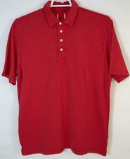 NWOT Men s Johnnie-O Original 4 Button Polo No Pocket Coastal Wash Red Shirt - L