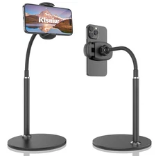 Cell Phone Stand, Adjustable Height & Angle Gooseneck Stand for Desk Flexible...