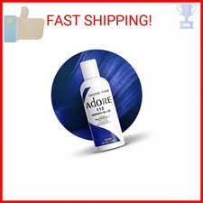 Adore Semi Permanent Hair Color - Vegan and Cruelty-Free Blue Hair Dye - 4 Fl Oz