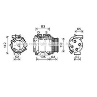 Kompressor Klimaanlage FüR Honda Accord VII Tourer 2.4 Bj.03-08