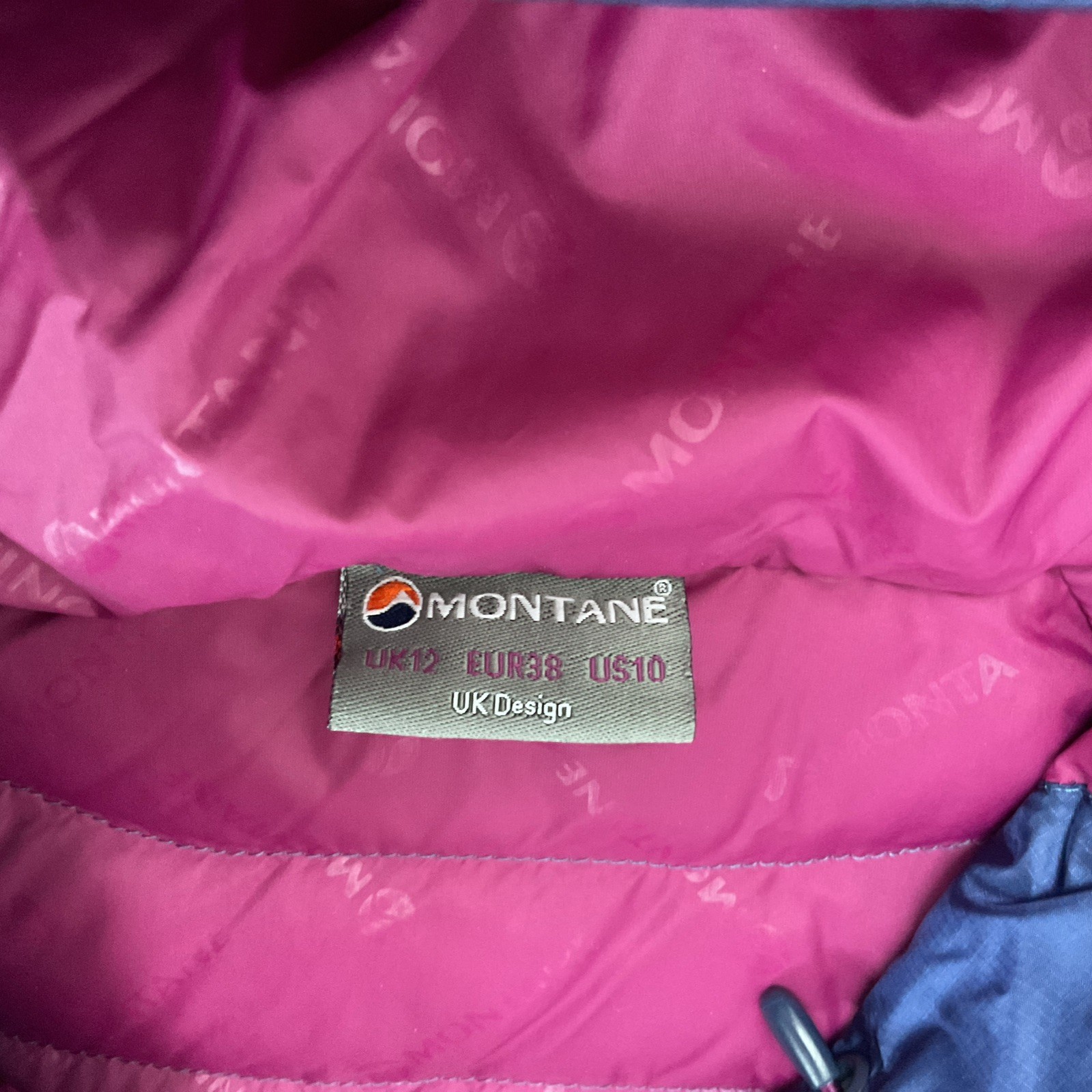 Montane Women’s Blue Hooded Jacket UK 12 - Duck Down, Great Condition image 4