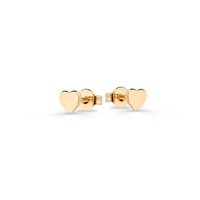 Herz Ohrstecker Damen 18K Vergoldet Gold Ohrschmuck Filigran Herzform Schmuck