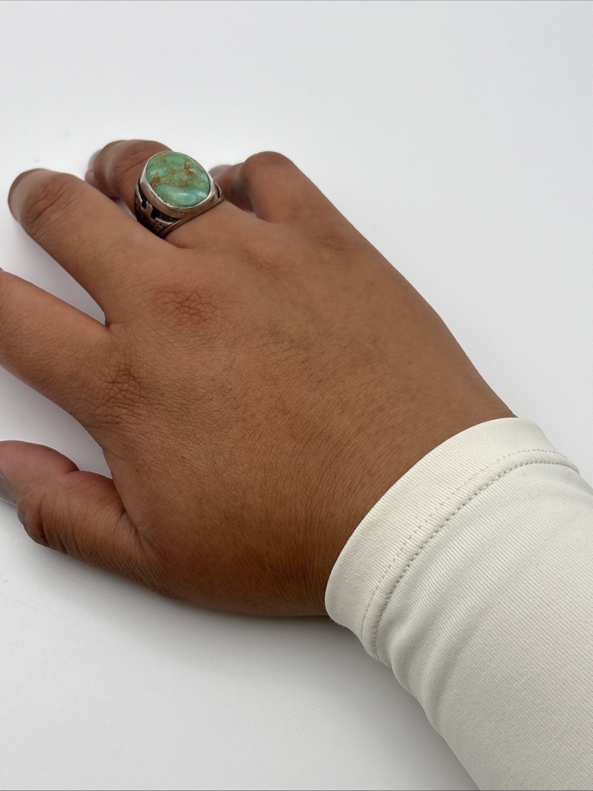 Thunderbird Ring Size 9.25 Kingman Turquoise Ster… - image 10