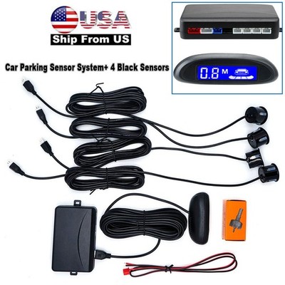 LED Parking Sensor With 4 Sensors Reverse Backup CarParking Radar Monitor System
