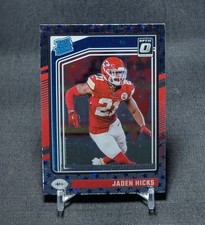 Jaden Hicks Blue Stars Silver Prizm Rated Rookie RC 2024 Optic Card #237 Chiefs