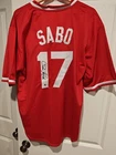 Chris Sabo Signed CUSTOM Cincinnati Reds Baseball Jersey, WILDER Hologram