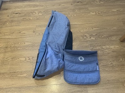 Bugaboo Fox Babywanne maßgeschneidert blau meliert NUR STOFFE & SCHÜRZE