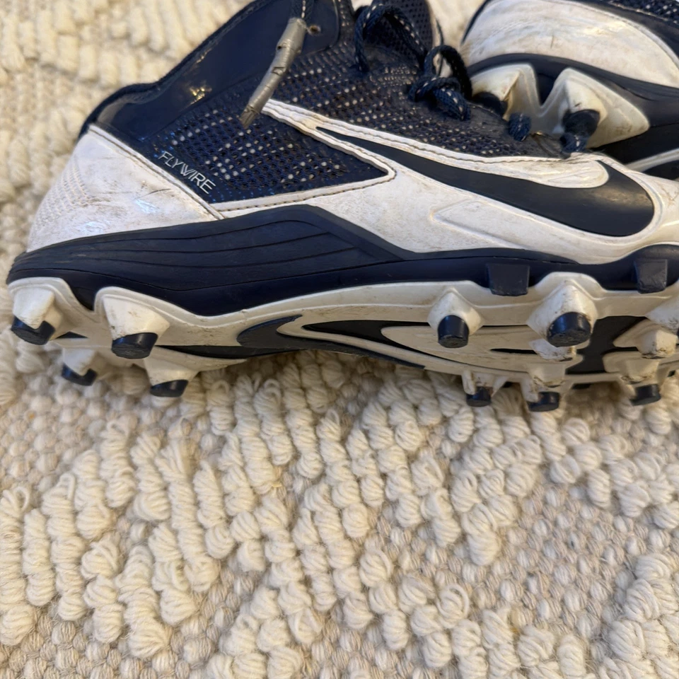 Botines Nike Us Talla 7 Fútbol Alpha Pro Niños Jóvenes Azul Blanco Fly Wire Foto 4 de 4