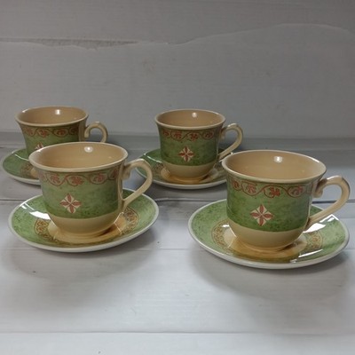 Vintage Churchill Jeff Banks Ports Of Call Marokko 4 Tassen & Untertassen Top 