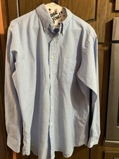 WORK SHIRT MENS WEAR GUARD BUTTON DOWN SHIRT LIGHT BLUE 16 x 34 USA MADE #1