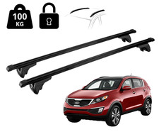 Barres De Toit Universelles Pour KIA SPORTAGE 3 SL 2010-2016 Avec Cordon Antivol