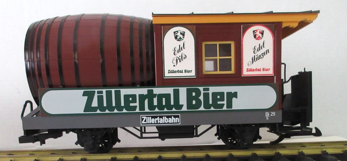 LGB 4128 R. Blank Grainesジャンク LGB Train 30420 Zillertal Bier G Scale Beer Car Light Open Doors