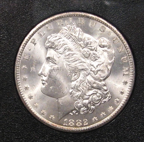 Gorgeous BU 1882-cc GSA Silver MORGAN Dollar. Box/ no COA.